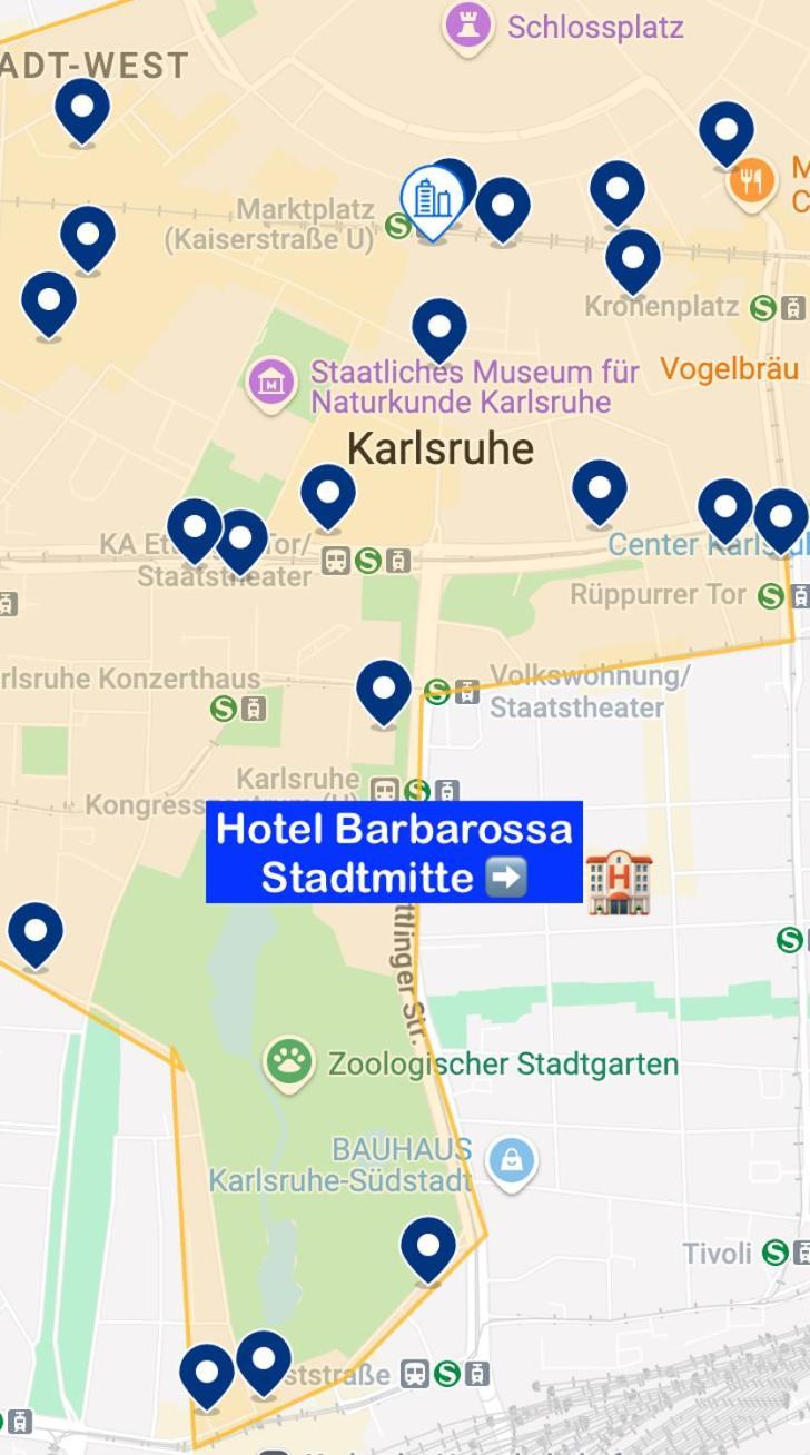 Hotel Barbarossa Karlsruhe Stadtmitte Ngoại thất bức ảnh